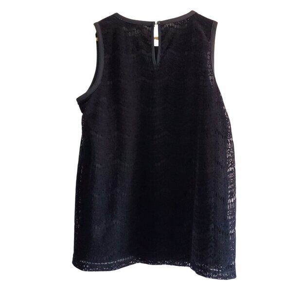 NWT Loft Velvet Lace/Cutout Dressy Sleeveless Top Size XS - Picture 2 of 11